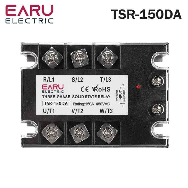 Трехфазный твердотельный релейный модуль TSR-40DA 40A 60A 80A 100A 150A 200A