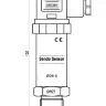 Датчик давления 0-5В/0-10В, преобразователь 4-20мA/0-20mA, NPT 1/4-1/2, гидравлический