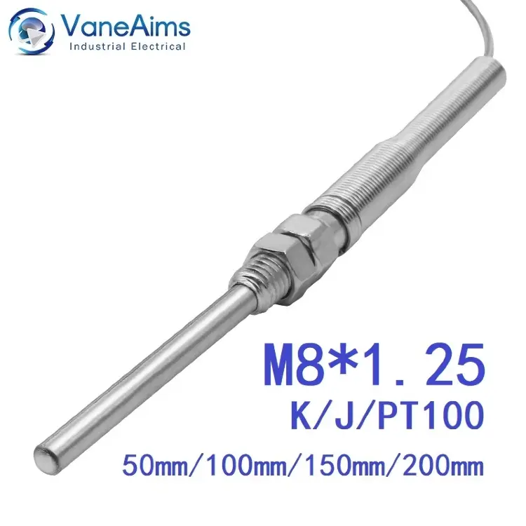 Термопара M8 Type K J PT100 датчик температуры 0-400℃