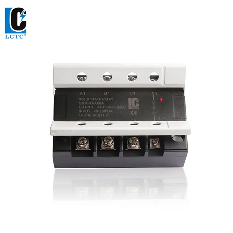 Трехфазное твердотельное реле SSR-3DA SSR-3AA 10-120A DC-AC с нулевым срабатыванием