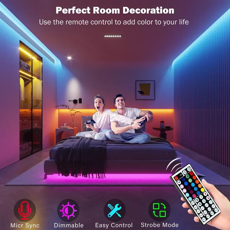 RGB светодиодная лента 5-30 м с управлением через приложение