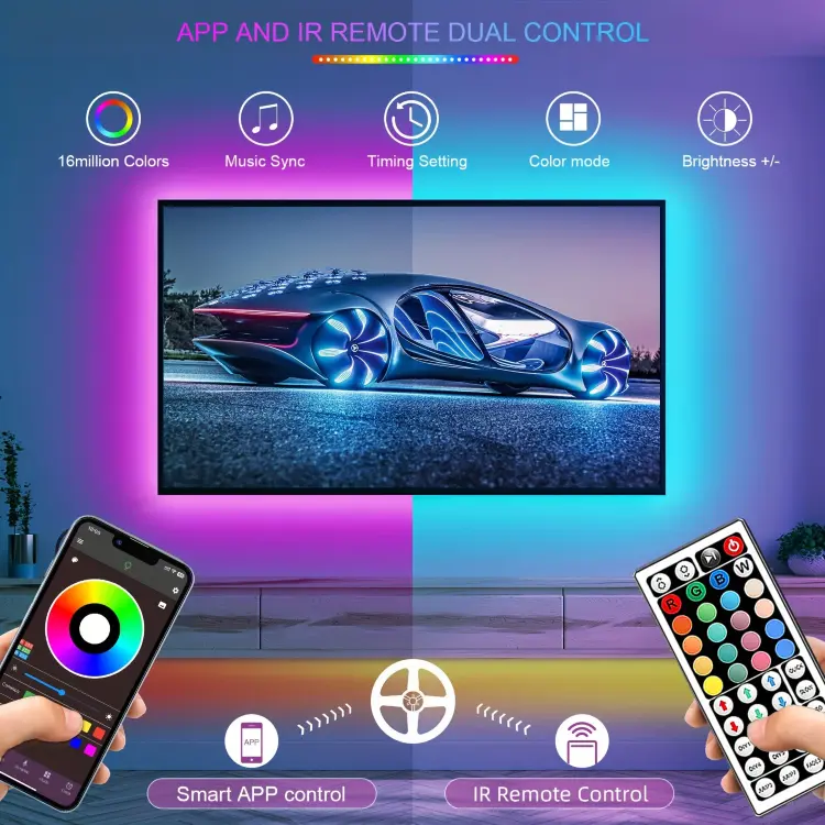 RGB светодиодная лента 5-30 м с управлением через приложение