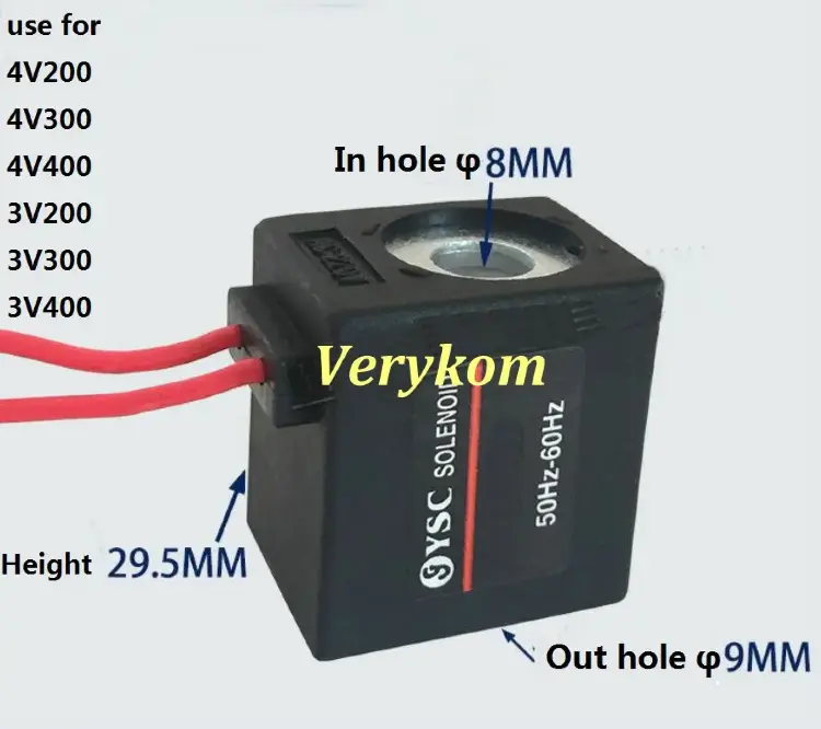 Пневматический электромагнитный клапан 4V210-08 5/2 DC24V AC220V