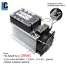 Трехфазное твердотельное реле SSR LCTC 3-32VDC с радиатором 380V