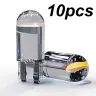 LED лампы T10 W5W автомобильные, набор 10 шт, белые/синие/желтые