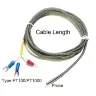 Датчик температуры PT100/PT1000/K 4x30 мм, -50...450°C, кабель 0,5-10 м