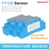 Датчик температуры PT100 4-20мА 0-5В 10В выход 24VDC DIN-рейка -200-650°C