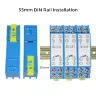 Датчик температуры PT100 4-20мА 0-5В 10В выход 24VDC DIN-рейка -200-650°C