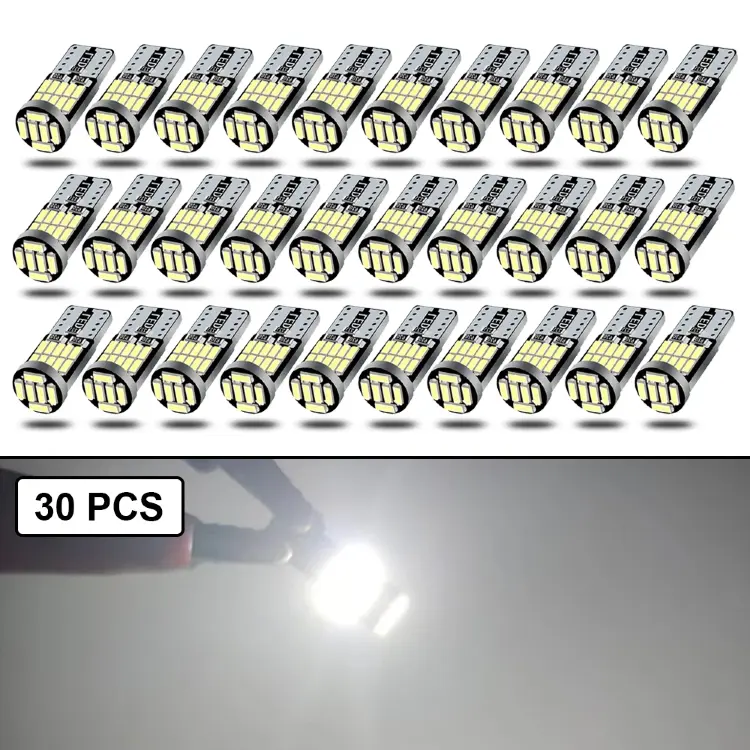 Светодиодные лампы T10 W5W CANBUS 26-SMD 6500K белые для автомобиля