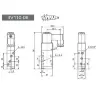 Пневматический электромагнитный клапан 4V110-06 5-ходовой 1/8 BSP DC12V/24V AC110V/220V