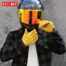 Кожаные мотоциклетные перчатки с сенсорным экраном