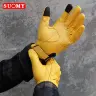 Кожаные мотоциклетные перчатки с сенсорным экраном