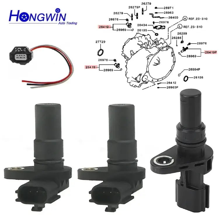 Датчик скорости передачи CVT7 RE0F11A JF015E 31935-1XF00 31935-1XF01 для Nissan и Infiniti, 3 шт