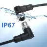 Авиационный разъем M8 прямой/угловой 3-8 контактов IP67 с кабелем 0.5-5м