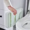 Табурет складной для унитаза, белый мраморный