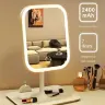 LED-зеркало для макияжа с сенсорным управлением и трёхцветной подсветкой