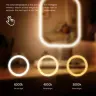 LED-зеркало для макияжа с сенсорным управлением и трёхцветной подсветкой