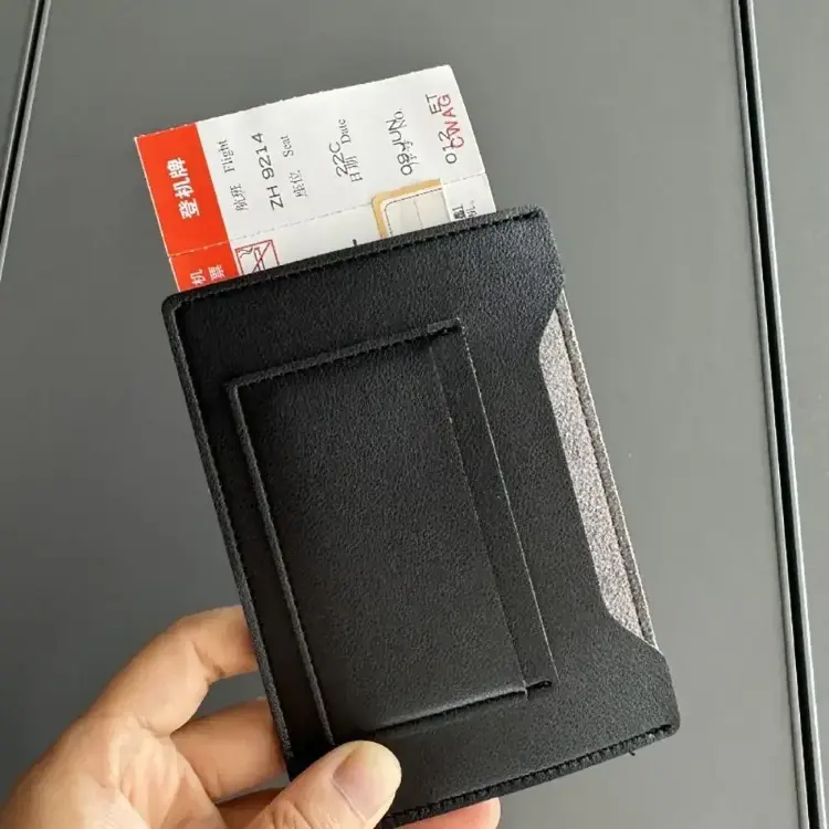 Водонепроницаемый RFID-держатель для паспорта из искусственной кожи