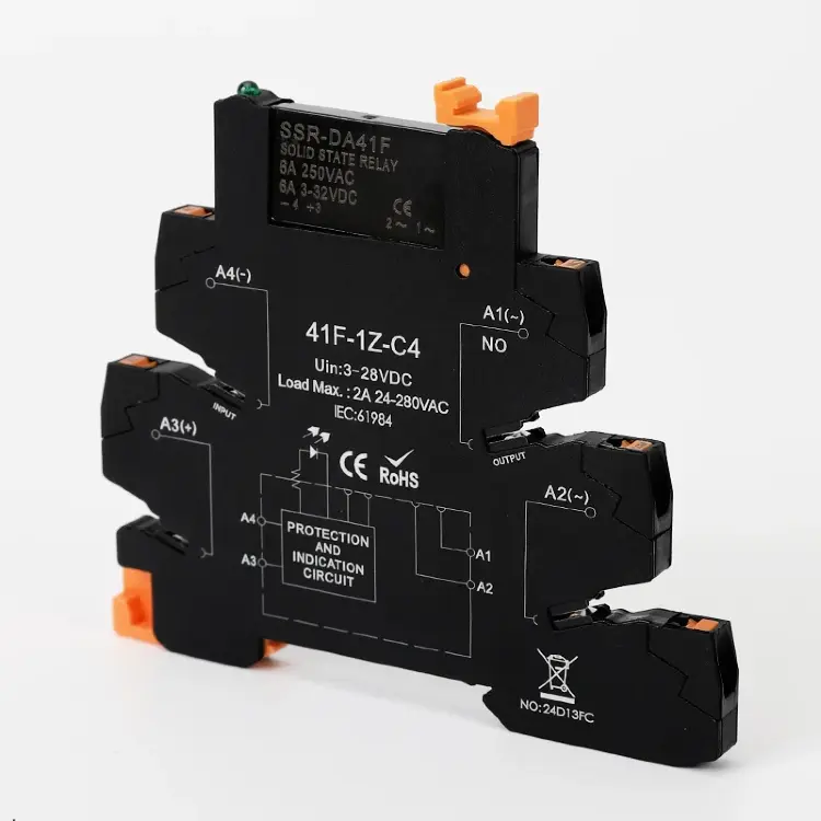 Модуль твердотельного реле DC Control AC DIN SSR Slim 41F-1Z-C2 C4