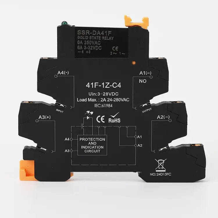 Модуль твердотельного реле DC Control AC DIN SSR Slim 41F-1Z-C2 C4