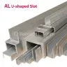 U-образный алюминиевый профиль DLY 5x5/5x10 мм, длина 500 мм, комплект 2 шт