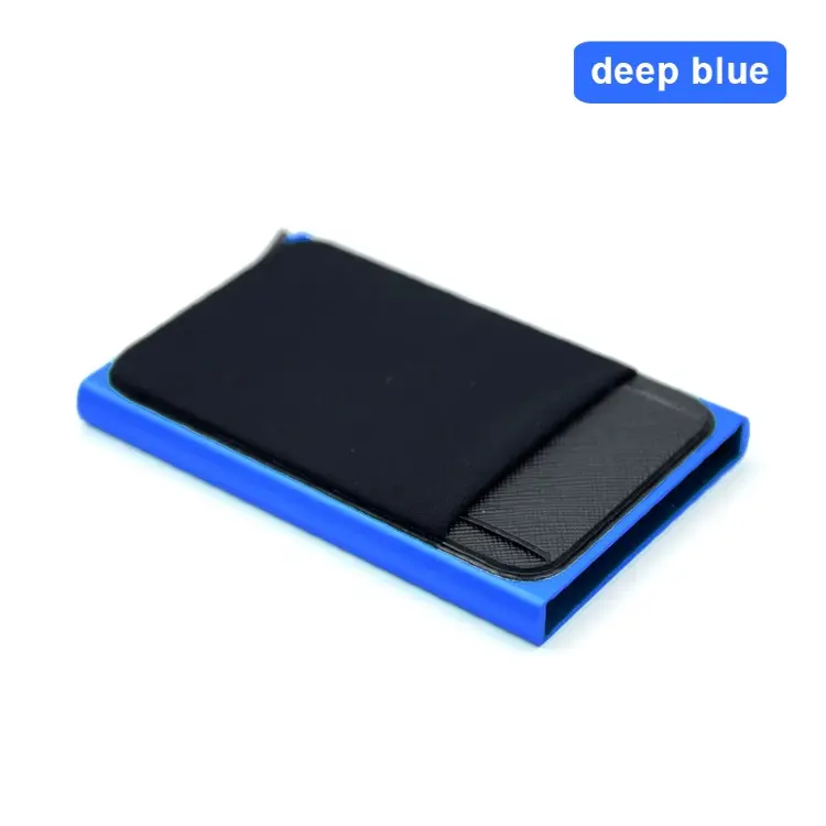Алюминиевый кошелек с RFID-защитой и автоматическим выдвижением карт