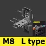 M8 L type nickeling / 10PCS
