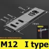 M12 I type nickeling / 10PCS