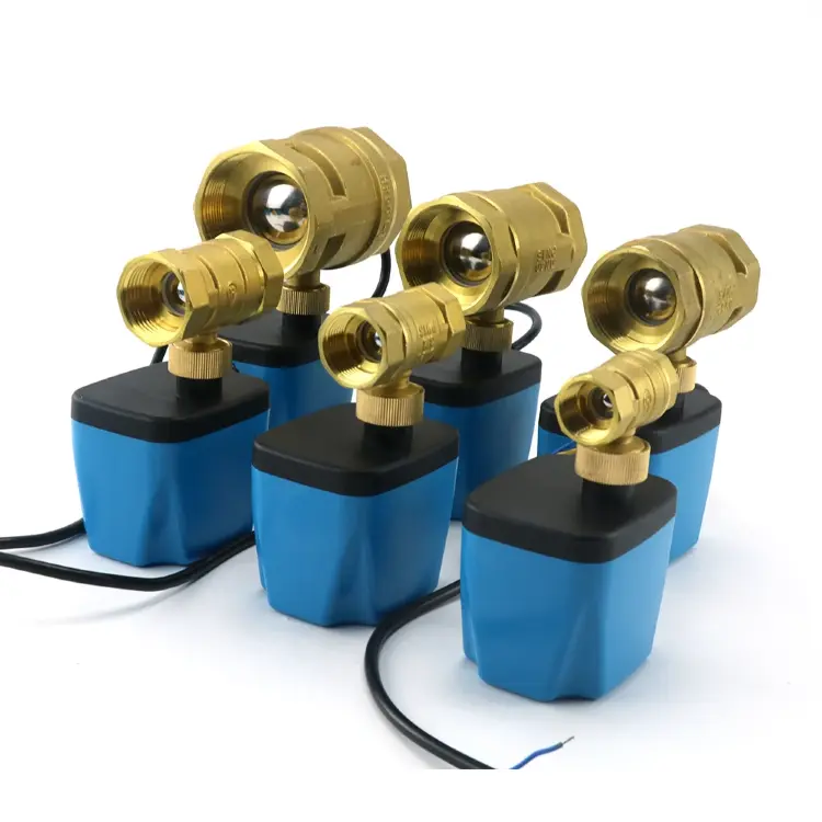 Моторизованный шаровой кран DN15/DN20/DN25/DN32 латунный 220V/12V/24V