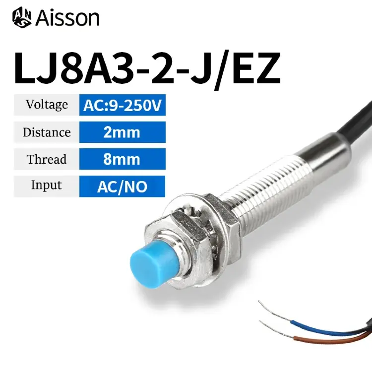 Датчик приближения индуктивный LJ8A3-2-Z M8 2м NPN/PNP
