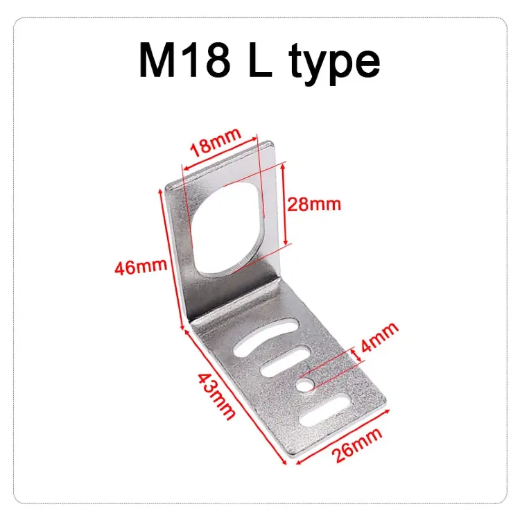 Кронштейн для датчика приближения M8 M12 M18 M30 SN04