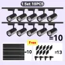 10 lights set black / 3-color changable