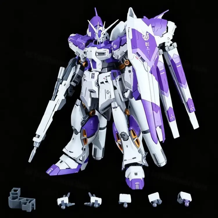 Пластиковая модель робота RX-93-ν2 Hi ν фиолетовая RG 1/100