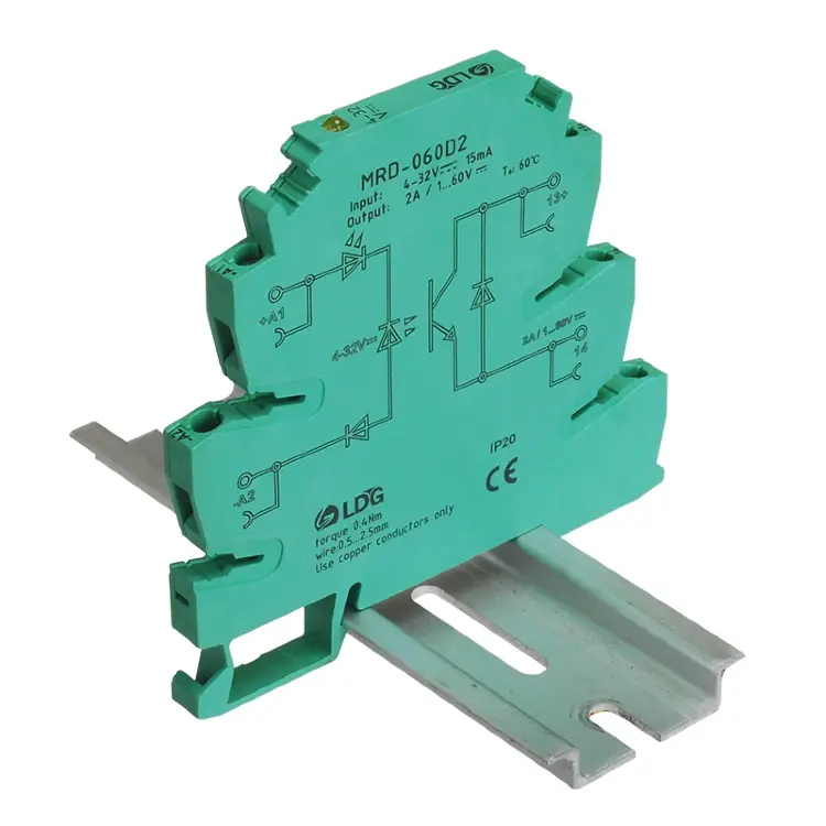 MRD-060D2 твердотельное реле DIN 2A, вход 5-32VDC