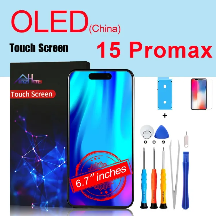 Экран LCD OLED для iPhone 14 Pro 15 Plus 13 Pro Max с инструментами для замены