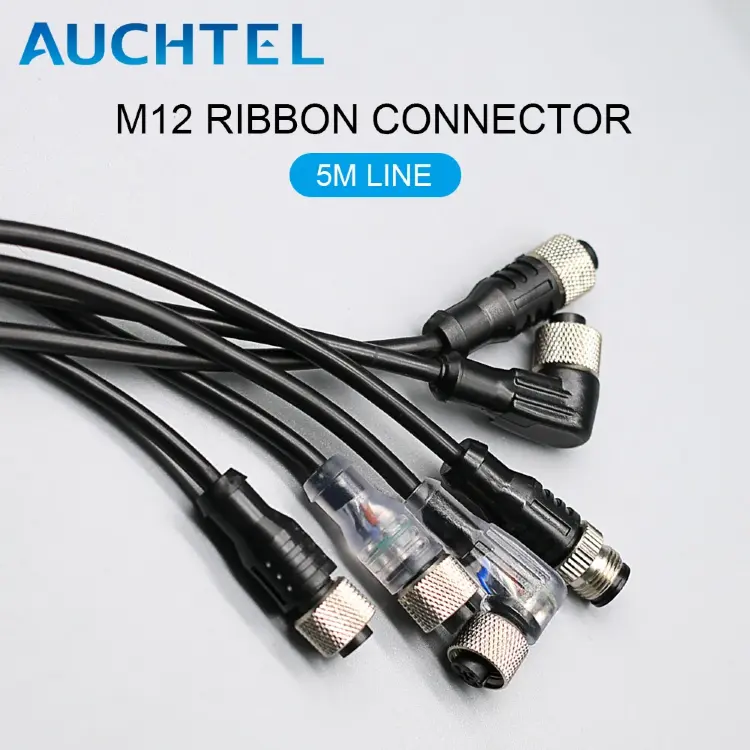 Кабель M12 4-контактный PVC IP67 5м с разъемами тип A