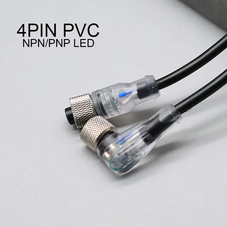 Кабель M12 4-контактный PVC IP67 5м с разъемами тип A