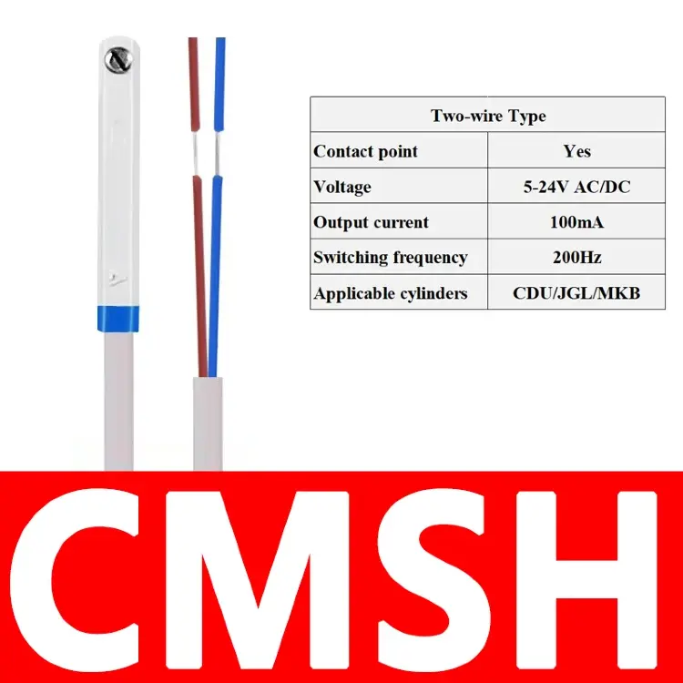 Магнитные датчики CS1-G, CS1-M, CS1-U, CS1-F, CS1-J для пневмоцилиндров (10 шт.)