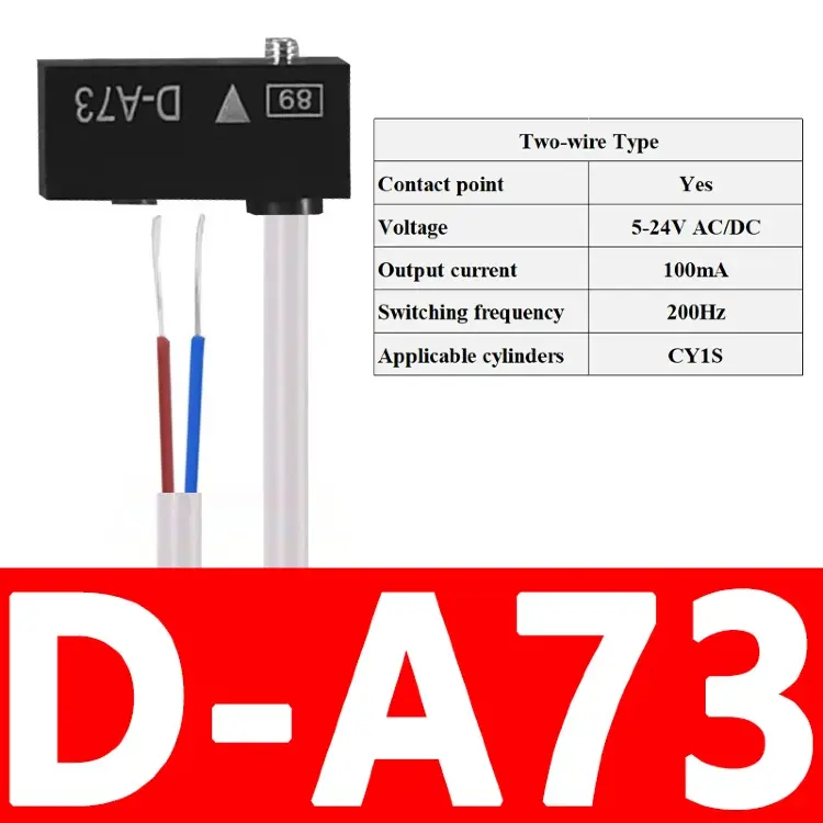 Магнитные датчики CS1-G, CS1-M, CS1-U, CS1-F, CS1-J для пневмоцилиндров (10 шт.)