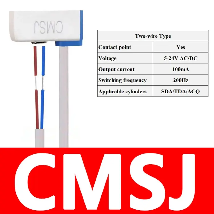 Магнитные датчики CS1-G, CS1-M, CS1-U, CS1-F, CS1-J для пневмоцилиндров (10 шт.)