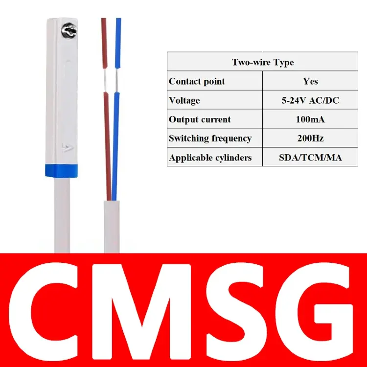 Магнитные датчики CS1-G, CS1-M, CS1-U, CS1-F, CS1-J для пневмоцилиндров (10 шт.)