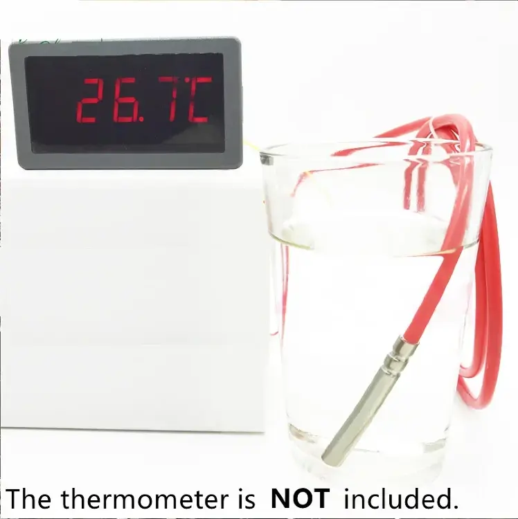 Водонепроницаемый датчик температуры PT100/PT1000 -50-260°C, нержавеющая сталь, кабель 1м