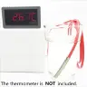 Водонепроницаемый датчик температуры PT100/PT1000 -50-260°C, нержавеющая сталь, кабель 1м