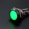 Зелёный / 22mm / 110-220V / Pin terminal