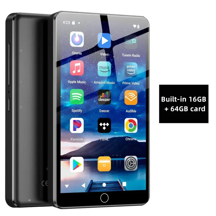 MP3-плеер с Android 13, Bluetooth, Wi-Fi и встроенными динамиками