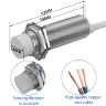 Емкостный датчик M18 NPN PNP 10-30В DC, 3 провода, неметаллический, с кабелем 2м