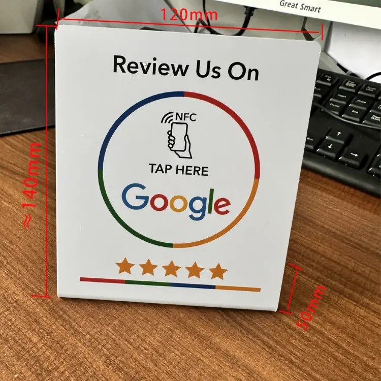 NFC 215 программируемые наклейки для Google Обзоров, водонепроницаемые