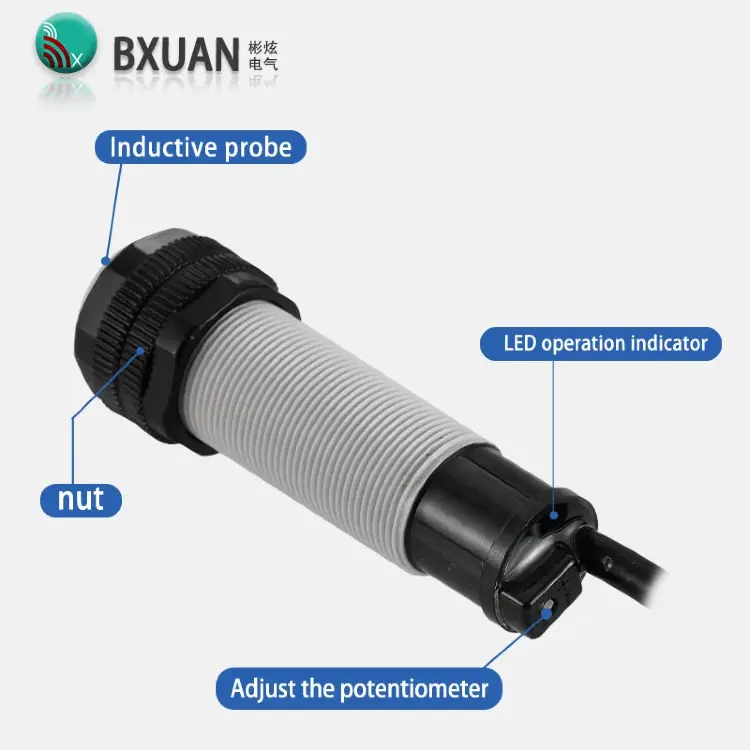 Емкостный датчик приближения M18 NPN PNP 12-24В DC/100-240В AC
