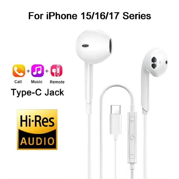 Проводные внутриканальные наушники с микрофоном для iPhone и iPad