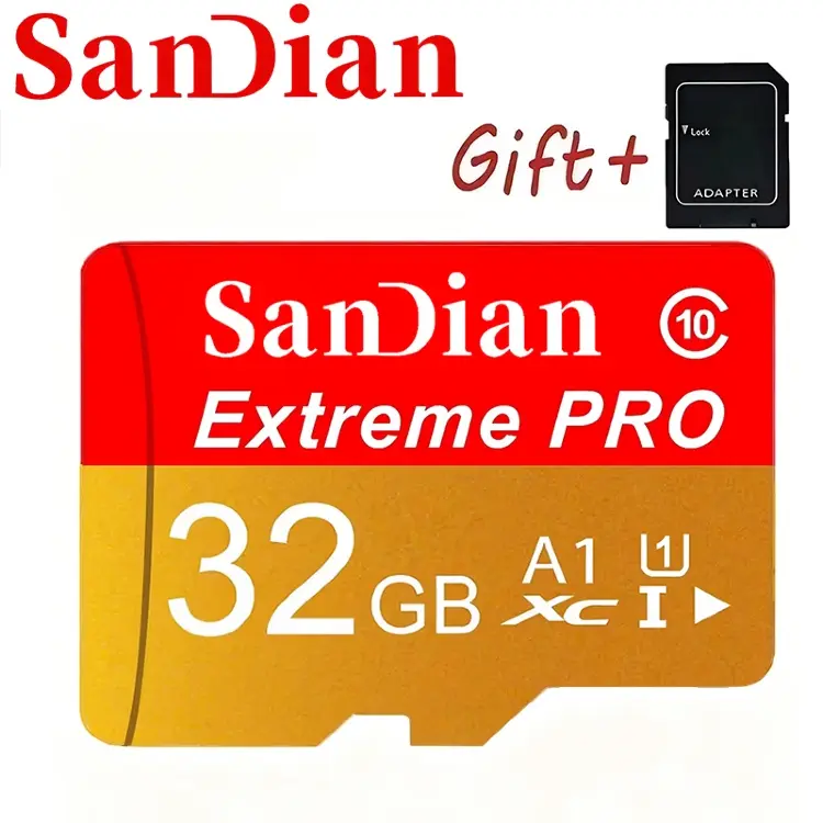 Карта памяти Micro SD TF 32-512 ГБ с адаптером
